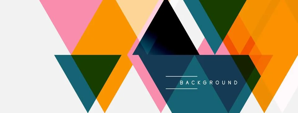 Abstract geometric design. Overlapping triangles create dynamic visual textur Stock Illustration