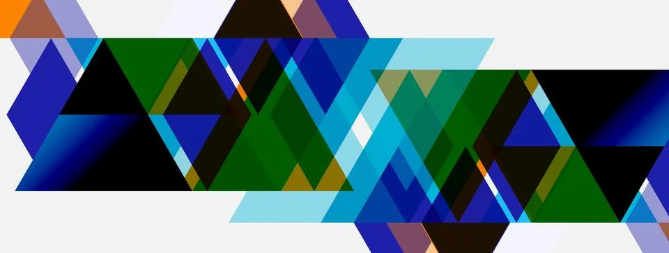 Abstract geometric design. Overlapping triangles create dynamic visual textur Stock Illustration