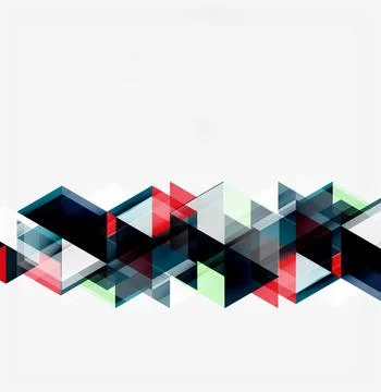 Abstract geometric design. Overlapping triangles create dynamic visual textur 스톡 일러스트