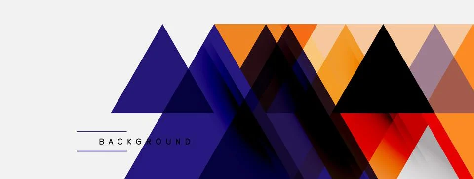 Abstract geometric design. Overlapping triangles create dynamic visual textur 스톡 일러스트