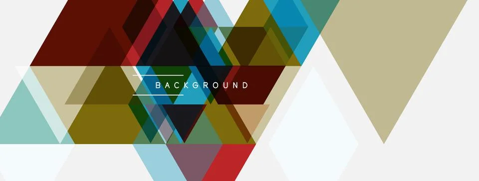 Abstract geometric design. Overlapping triangles create dynamic visual textur 스톡 일러스트