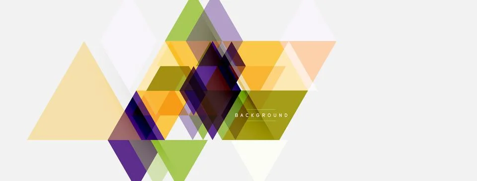 Abstract geometric design. Overlapping triangles create dynamic composition. Illustrazione stock