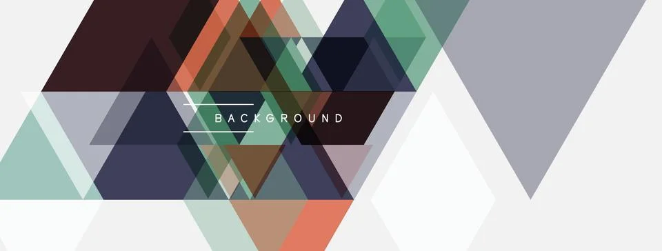 Abstract geometric design. Overlapping triangles create modern background, .. 스톡 일러스트
