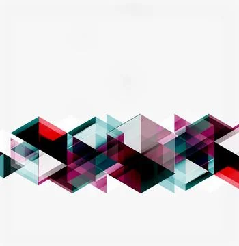 Abstract geometric design. Overlapping triangles create dynamic visual textur Stock Illustration