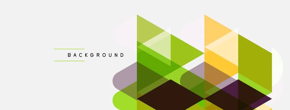 Abstract geometric design. Overlapping triangles create layered effect. Color Stock Illustration