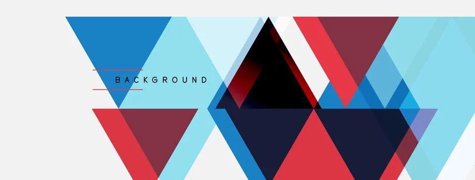 Abstract geometric design. Overlapping triangles create dynamic pattern. Blue イラスト素材
