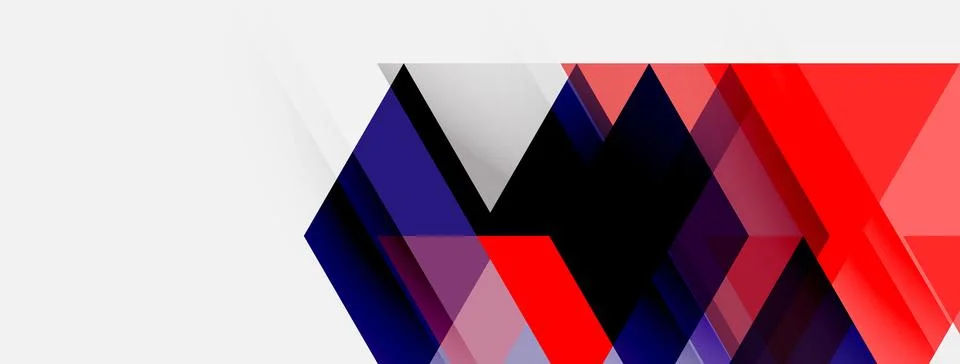 Abstract geometric design. Sharp angles, overlapping shapes create dynamic Stock Illustration