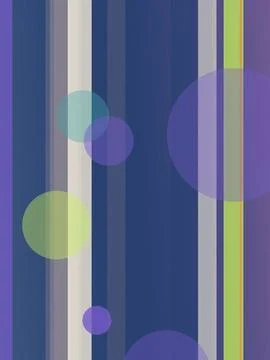 Abstract geometric design with translucent circles in purple, green, and bl.. Ilustração Stock
