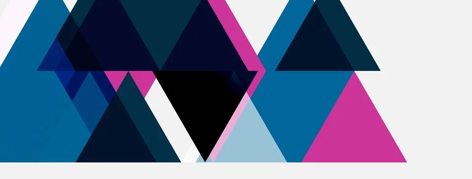 Abstract geometric design. Triangles overlap, creating dynamic visual texture Stock Illustration