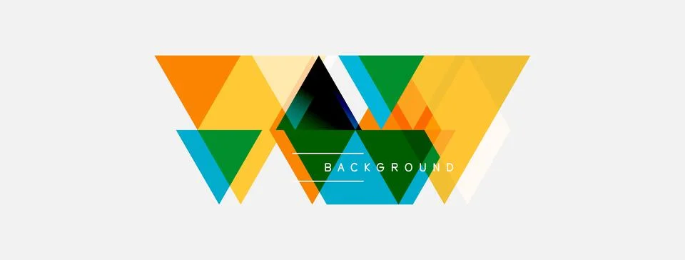 Abstract geometric design. Triangles overlap creating modern background. Brig Stock Illustration