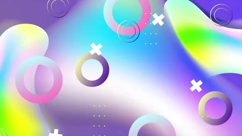 Abstract geometric design with vibrant gradient colorful patterns seamless 4k Vídeos de archivo 296567058