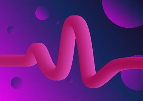 Abstract geometric design. Wave fluid shape element. 库存插图