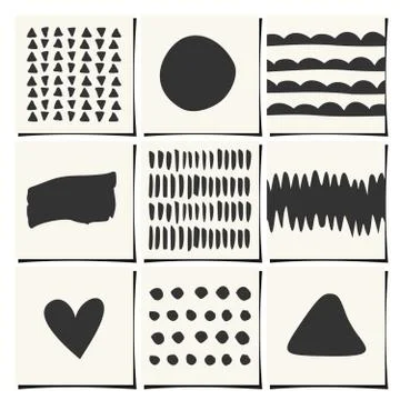 Abstract Geometric Designs Stock Illustration