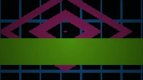 Abstract Geometric Diamond Pattern Animation with Grid Background. Stock Footage 333913320