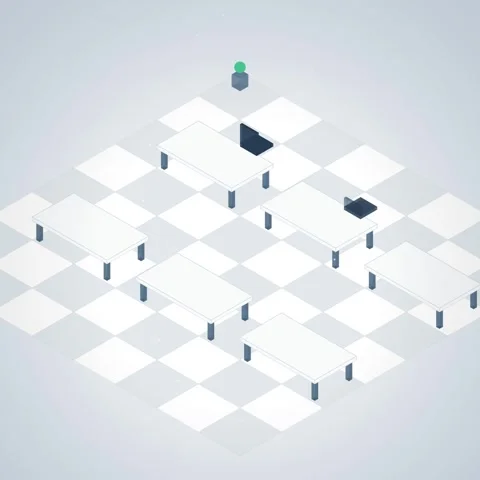 Abstract Geometric Diamond Pattern Background, Light Blue and White Grid Stock Footage 346284145