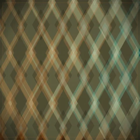 Abstract Geometric Diamond Pattern Background in Teal and Orange Tones Stock Footage 347811075