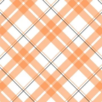 Abstract Geometric Diamond Pattern in Orange and White Line Art on Clean Stock Illustration