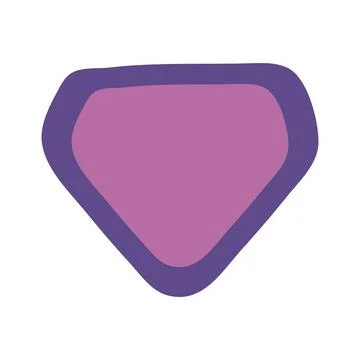 Abstract geometric diamond shape hand drawn illustration. 스톡 일러스트