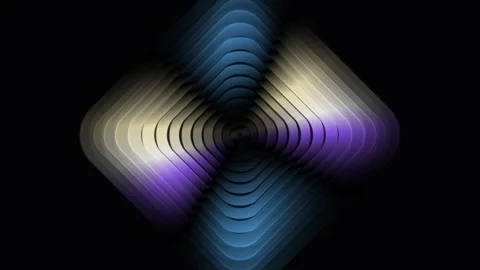 Abstract Geometric Diamond Shapes with Blue and Purple Gradient Vídeo Stock 343411305