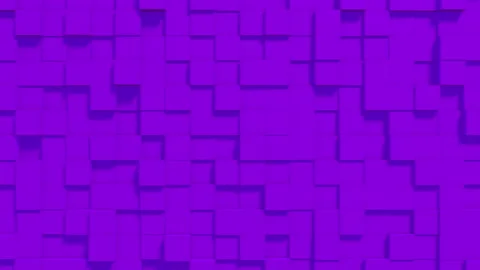 Abstract geometric digital background with random motion cubes. Stock Footage 108894001