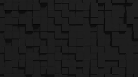 Abstract geometric digital background with random motion cubes. Stock Footage 108894109