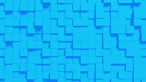 Abstract geometric digital background with random motion cubes. Stock Footage 108894238