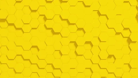 Abstract geometric digital background with random motion hexagon. Stock Footage 108894499