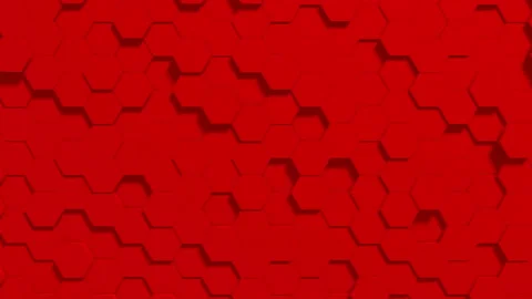 Abstract geometric digital background with random motion hexagon. Stock Footage 108894561