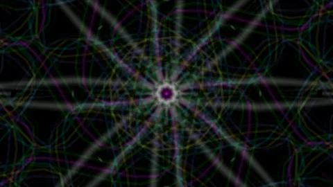 Abstract Geometric Digital Energy Network Background Pattern Stock Footage 337573218
