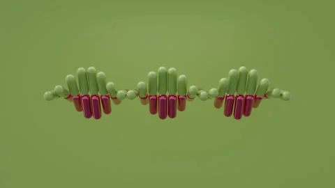 Abstract geometric digital environment with modern 3D elements, clean minimalist Stock Footage 338251510