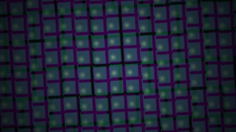 Abstract geometric digital grid pattern background with glowing purple and .. Stock Footage 346328639