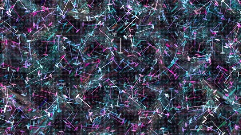 Abstract Geometric Digital Pattern With Vibrant Colors and Dynamic Shapes Stock Footage 310608085