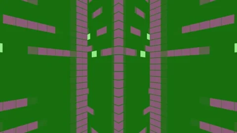 Abstract geometric digital tunnel motion. Stock Footage 335704397