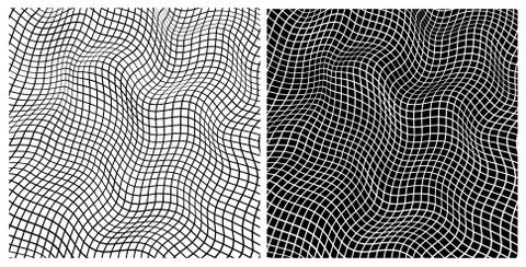 Abstract Geometric distorted shape Illustrazione stock