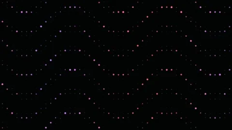 Abstract geometric dot tunnel with shifting neon colors Stock Footage 336995694