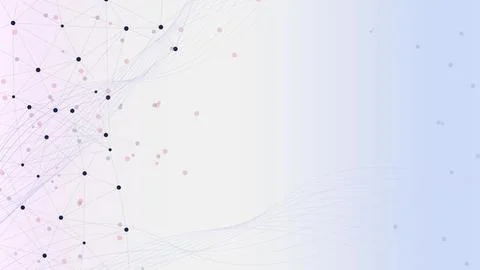 Abstract geometric with dots and lines connection background. Stock Illustration