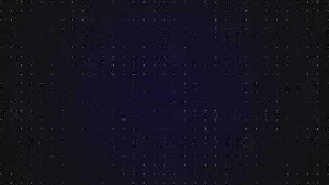 Abstract Geometric Dots Grid on Dark Blue Background, Digital Pattern Stock Footage 332850014