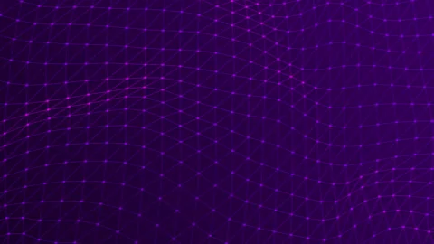 Abstract geometric of a dotted interconnected mesh pattern video background Stock Footage 340602168
