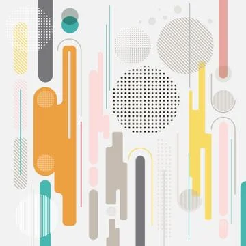 Abstract geometric dynamic element multicolor background, vector Stock Illustration