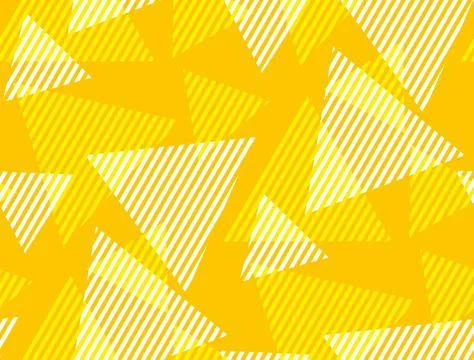 Abstract geometric dynamic triangle and stripe seamless pattern. Illustrazione stock