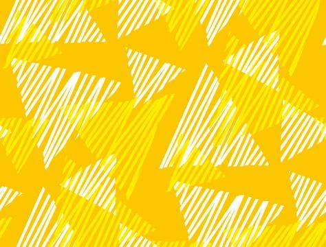 Abstract geometric dynamic triangle and stripe seamless pattern. Illustrazione stock