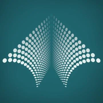 Abstract geometric element consisting of circles Stock Illustration