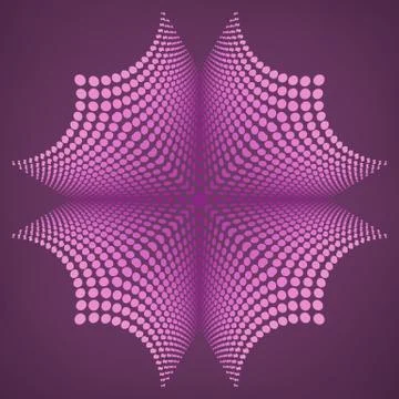 Abstract geometric element consisting of circles Illustrazione stock