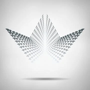 Abstract geometric element consisting of circles Stock Illustration