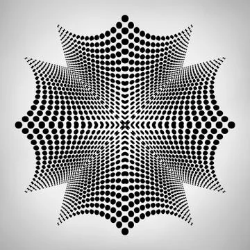 Abstract geometric element with distortion effect 스톡 일러스트