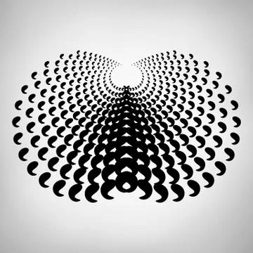 Abstract geometric element with distortion effect イラスト素材