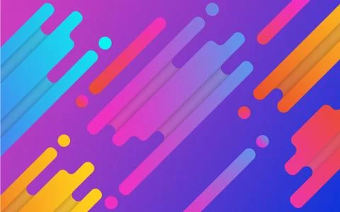 Abstract geometric element gradient color modern design vector background Stock Illustration