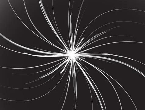 Abstract geometric element with spirally shapes. Abstract illustration Stock Illustration