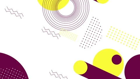 Abstract geometric elements arranged on a modern background seamless 4k video Stock Footage 295752168