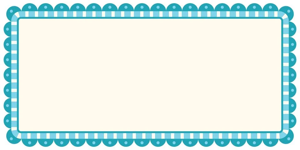 Abstract geometric elements decoration on rectangle frame isolated graphic .. Stock Illustration